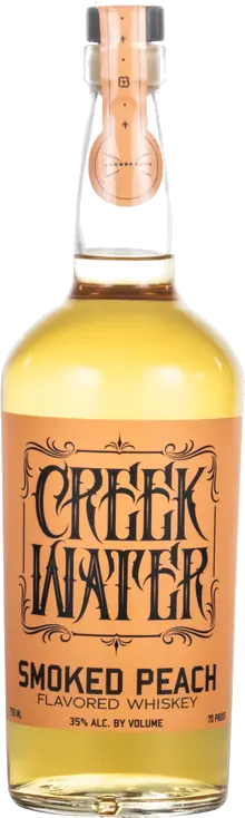 CREEK WATER SMOKED PEACH FLAVORED WHISKY