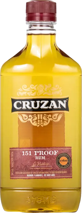 CRUZAN 151 PRF AGED RUM PET