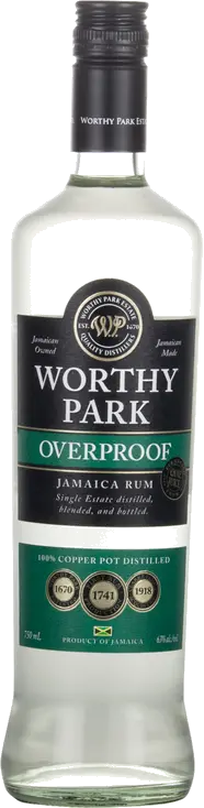 WORTHY PARK OVERPROOF JAMAICAN RUM