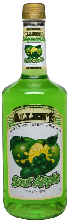 ALLENS SOUR APPLE SCHNAPPS