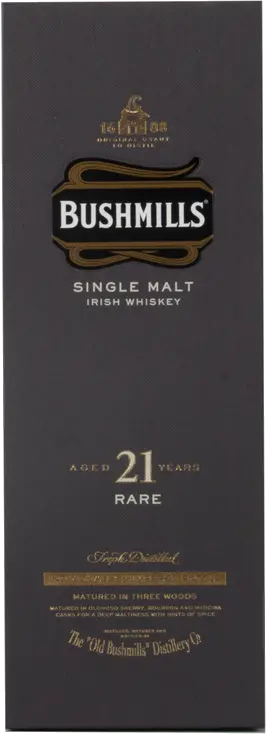 BUSHMILLS 21YR OLD MALT WHISKEY