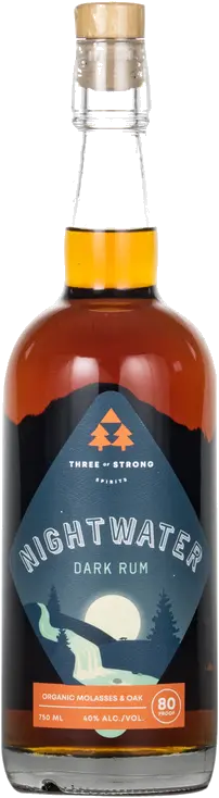 THREE OF STRONG SPIRITS NIGHTWATER RUM