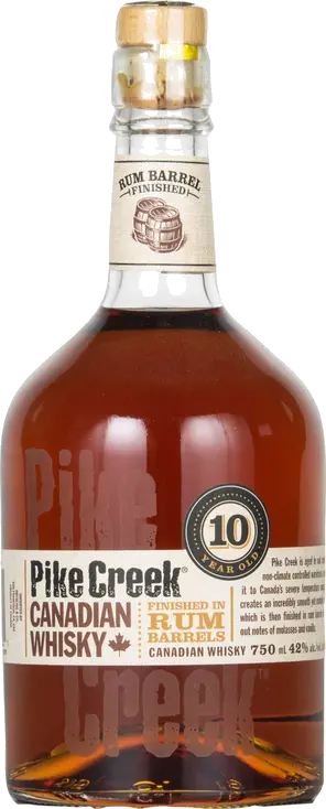 PIKE CREEK 10YR RUM BRRL CANADIAN WHISKY