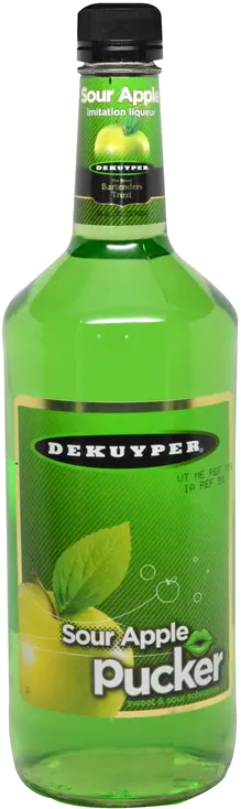 DEKUYPER PUCKER SOUR APPLE SCHNAPPS