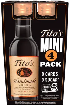 TITOS HANDMADE VODKA 4PK