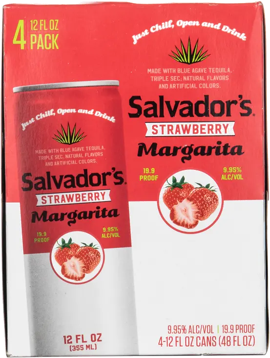 SALVADORES STRAWBERRY MARGARITA 4PK