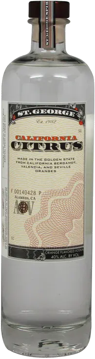 ST GEORGE CALIFORNIA CITRUS VODKA