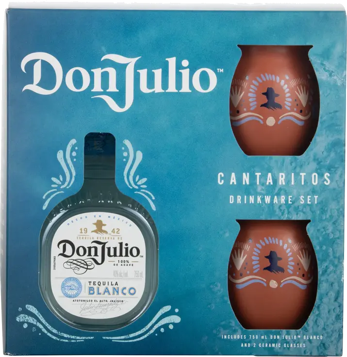 DON JULIO BLANCO W/ CANTAERITOS GLASSES