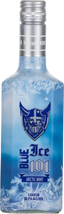 BLUE ICE 101 PRF PEPPERMINT SCHNAPPS LIQ