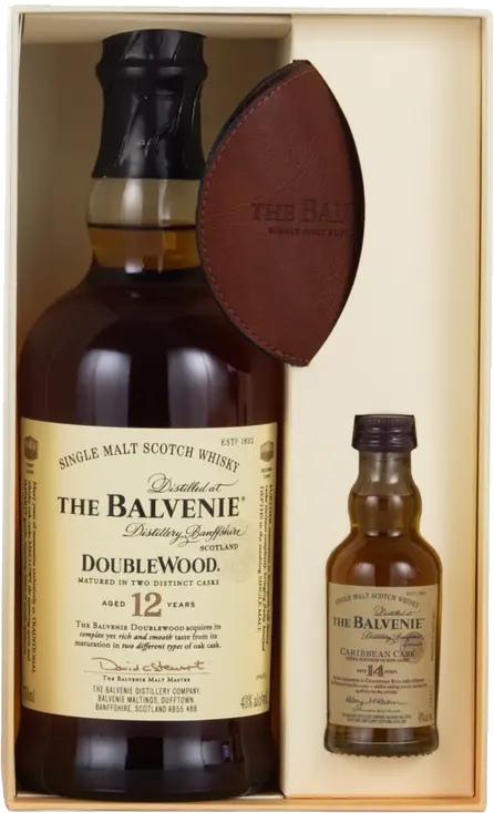 BALVENIE 12Y DBWD W/14Y CRBN 50ML&2CSTRS