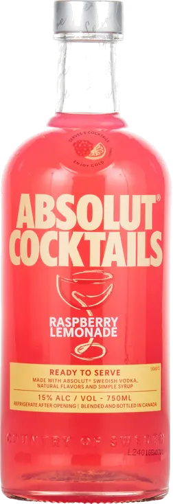 ABSOLUT RASPBERRY LEMONADE RTS COCKTAIL