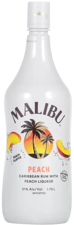 MALIBU PEACH CARIBBEAN RUM & PEACH LIQ