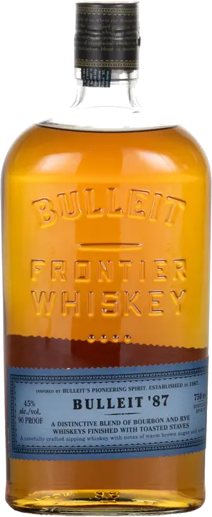 BULLEIT 87 BLEND OF BOURBON & RYE