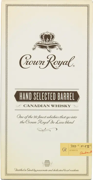CROWN ROYAL HAND SELECTED BARREL