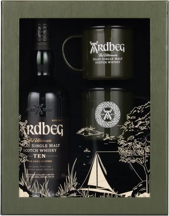 ARDBEG 10YR CAMPFIRE W/2 MUGS