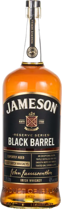 JAMESON BLACK BARREL IRISH WHISKEY