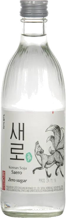 SAERO ZERO SUGAR KOREAN SOJU