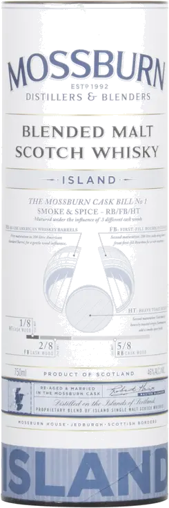 MOSSBURN ISLAND BLENDED MALT SCOTCH WHSK