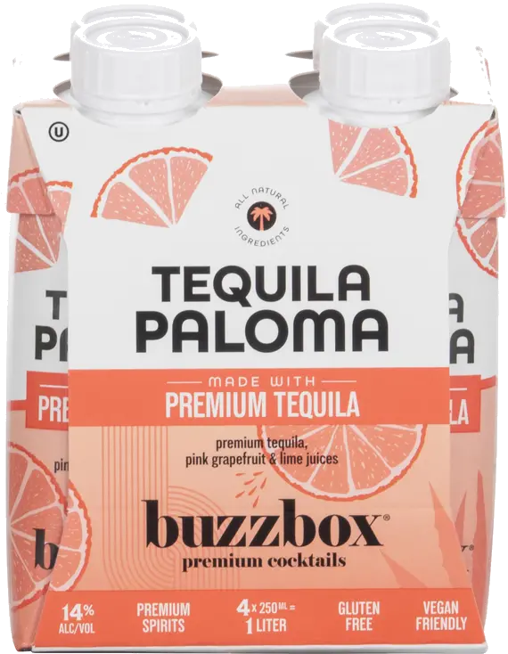 BUZZBOX TEQUILA PALOMA COCKTAIL CARTON