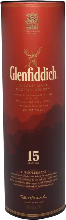 GLENFIDDICH 15YR SOLERA RESERVE SCOTCH