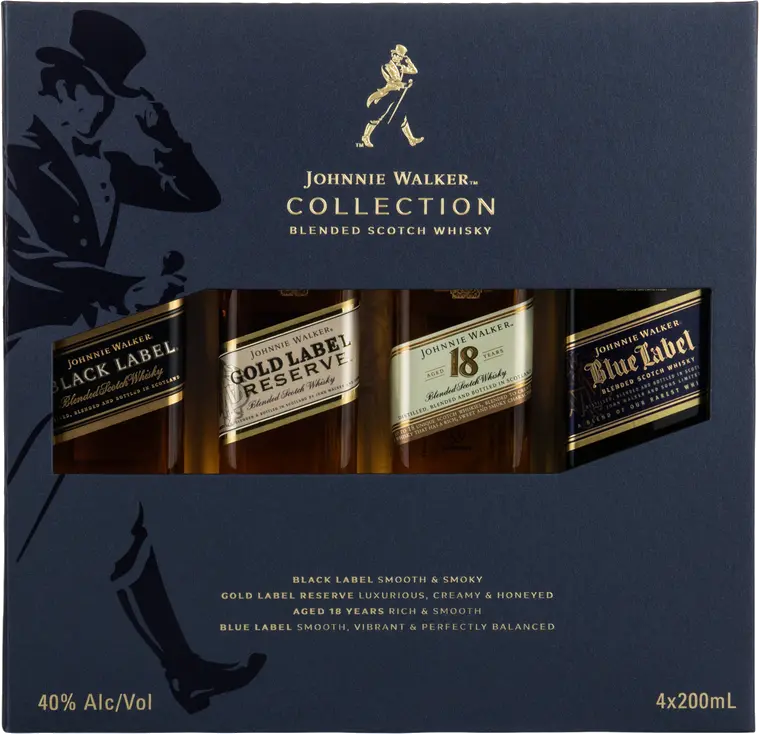 JOHNNIE WALKER FANTASTIC FOUR 4 PACK
