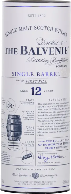 BALVENIE 12YR SINGLE BARREL SINGLE MALT