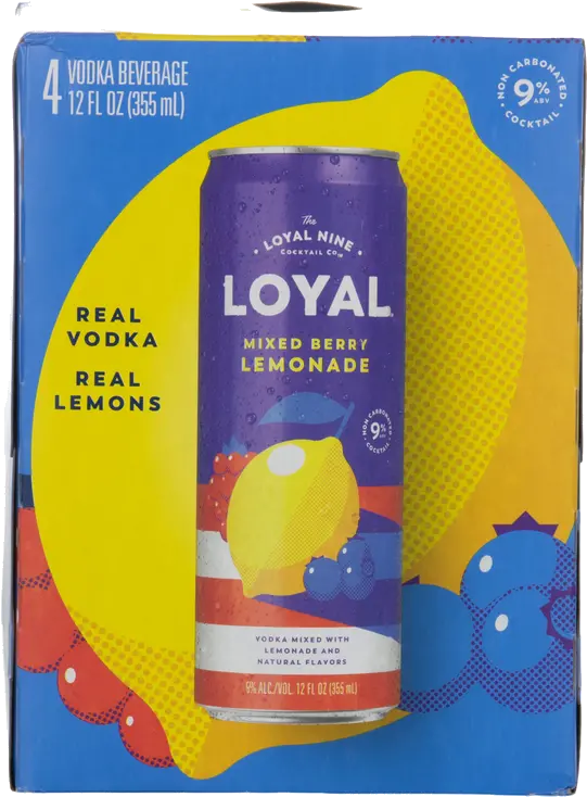 LOYAL 9 MIXED BERRY LEMONADE 4PK