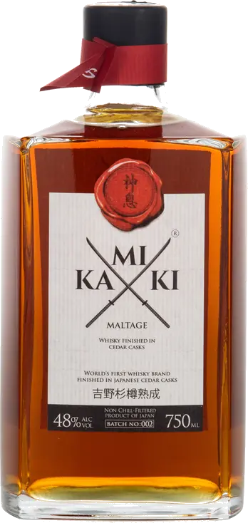 KAMIKI MALTAGE JAPANESE WHISKEY IN CEDAR