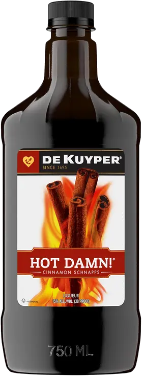 DEKUYPER HOT DAMN CINNAMON SCHNAPPS PET