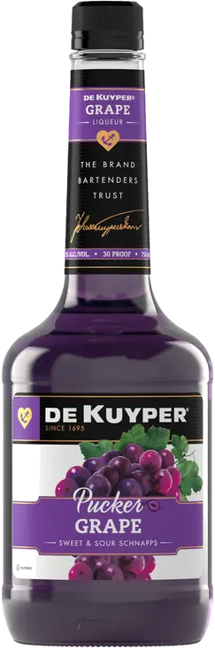 DEKUYPER PUCKER GRAPE SCHNAPPS