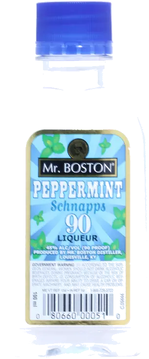 MR BOSTON PEPPERMINT SCHNAPPS