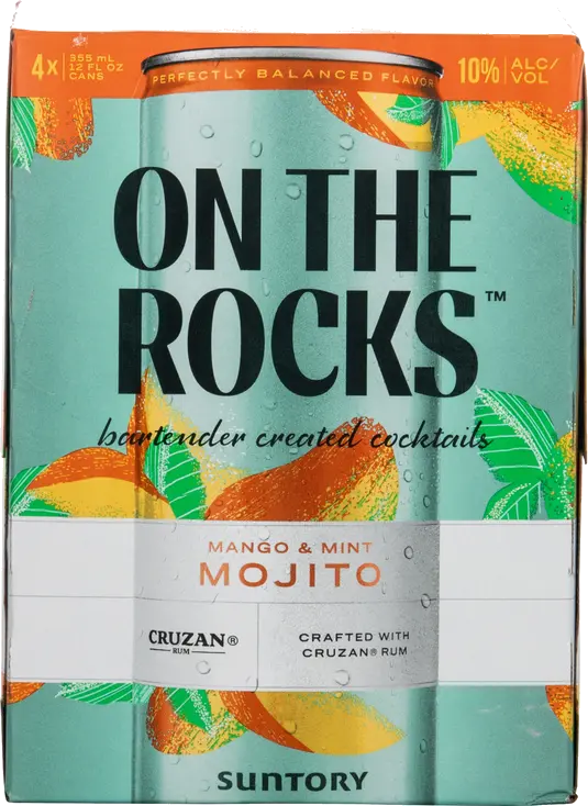 ON THE ROCKS MANGO MINT MOJITO 4PK