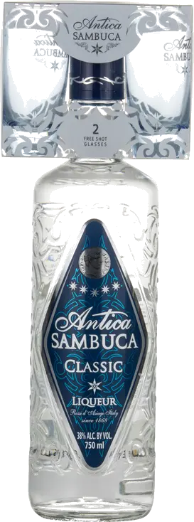 ANTICA SAMBUCA VAP WITH 2 SHOT GLASSES