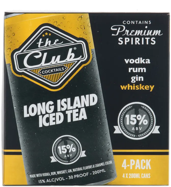 CLUB COCKTAILS LONG ISLAND ICED TEA 4PK
