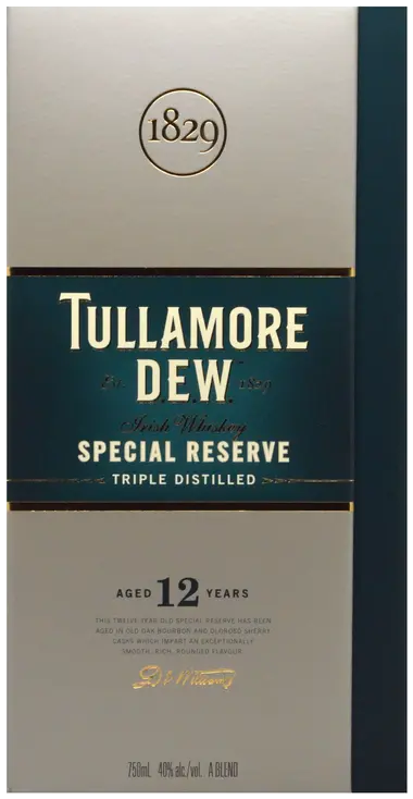 TULLAMORE DEW 12YR IRISH WHISKEY