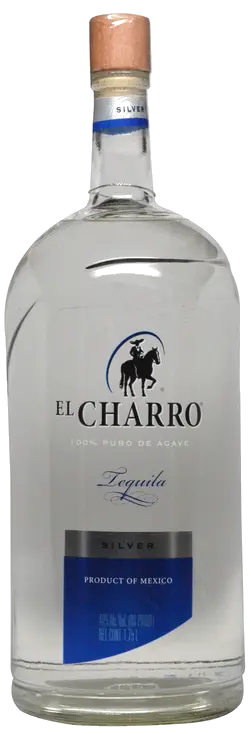 EL CHARRO 100% BLUE AGAVE SILVER TEQUILA
