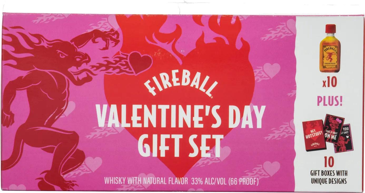 FIREBALL VALENTINE'S 10PK GIFT SET