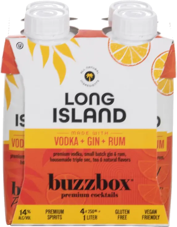 BUZZBOX LONG ISLAND COCKTAIL CARTON
