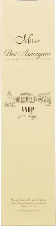 CHATEAU DE MILLET 5YR VSOP BAS ARMAGNAC