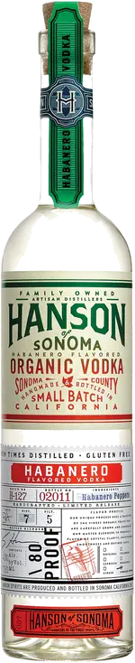 HANSON OF SONOMA ORGANIC HABANERO VODKA