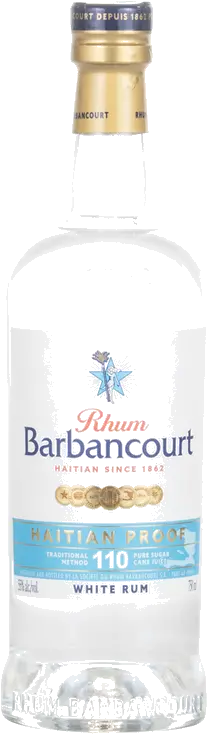 BARBANCOURT WHITE RUM 110 PROOF