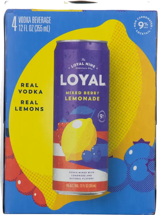 LOYAL 9 MIXED BERRY LEMONADE 4PK