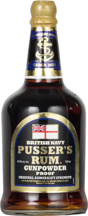 BRITISH NAVY PUSSERS GUNPOWDER PROOF