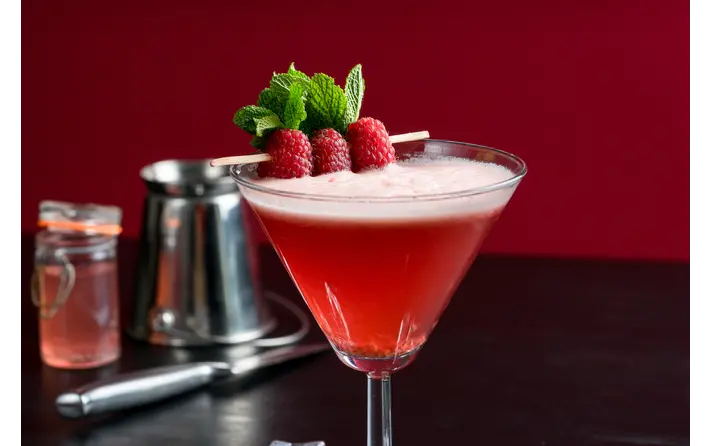 Creamy Raspberry Cocktail