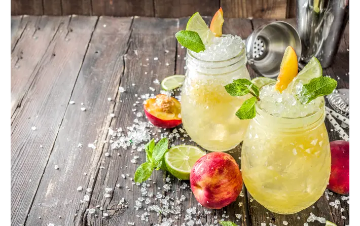 Summery Peach Mocktail