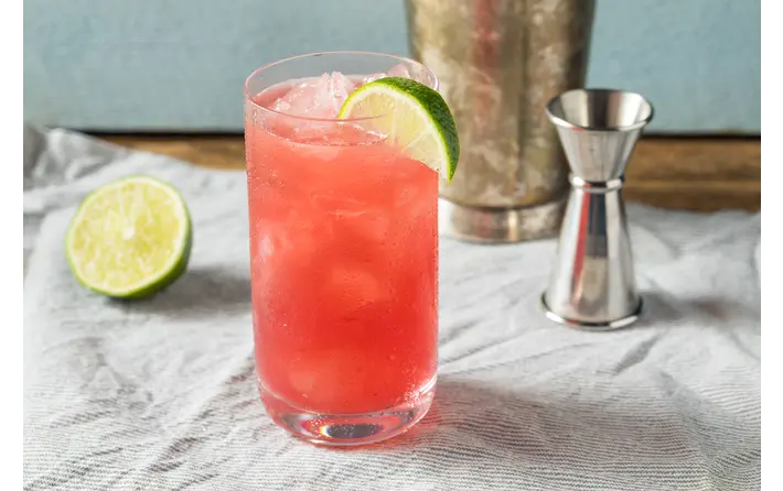 raspberry shrub cocktail