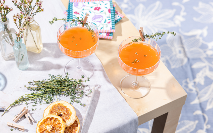 Aperol Thyme Martini
