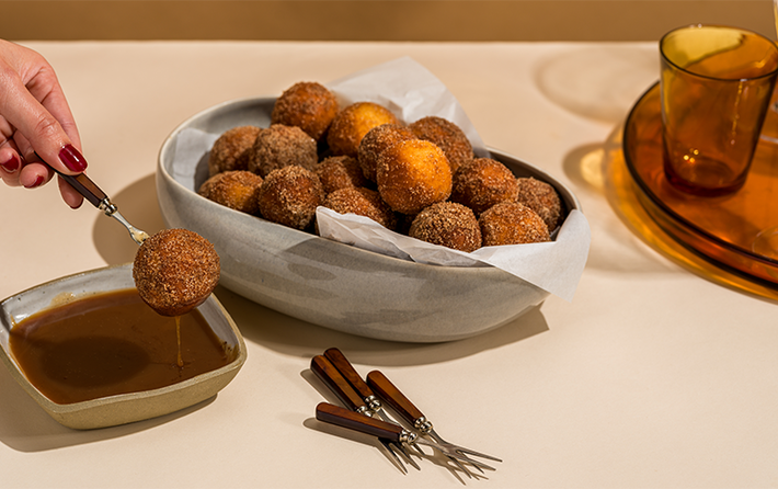 Apple Brandy Donut Holes