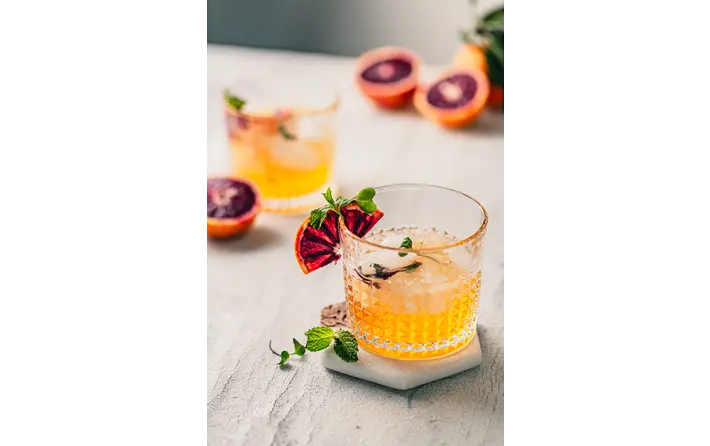 Blood Orange Whiskey Sour