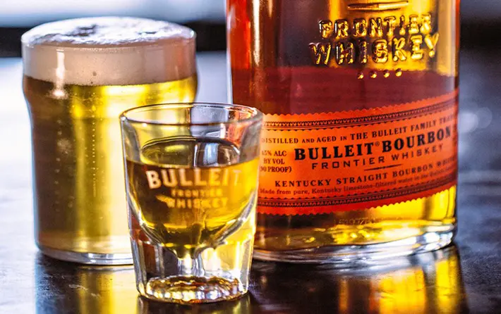 Bulleit Bourbon Boilermaker